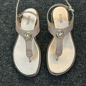 Women’s Michael Kors Sandals Glittery Copper/Pink/Beige Size 5.5 NWOT